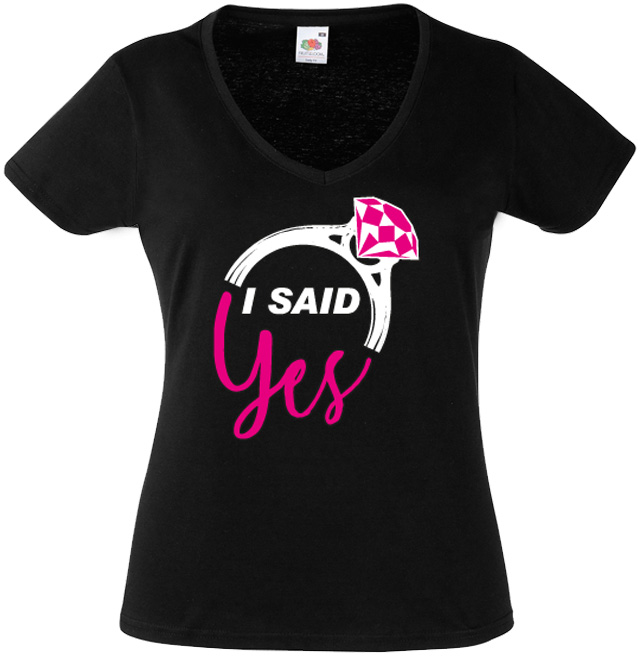 Junggesellinnenabschied Shirt- I said yes